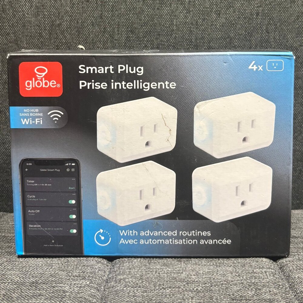 Globe Smart Plug Bundle (3 Pack) with Wifi Connectivity and Advanced Routines